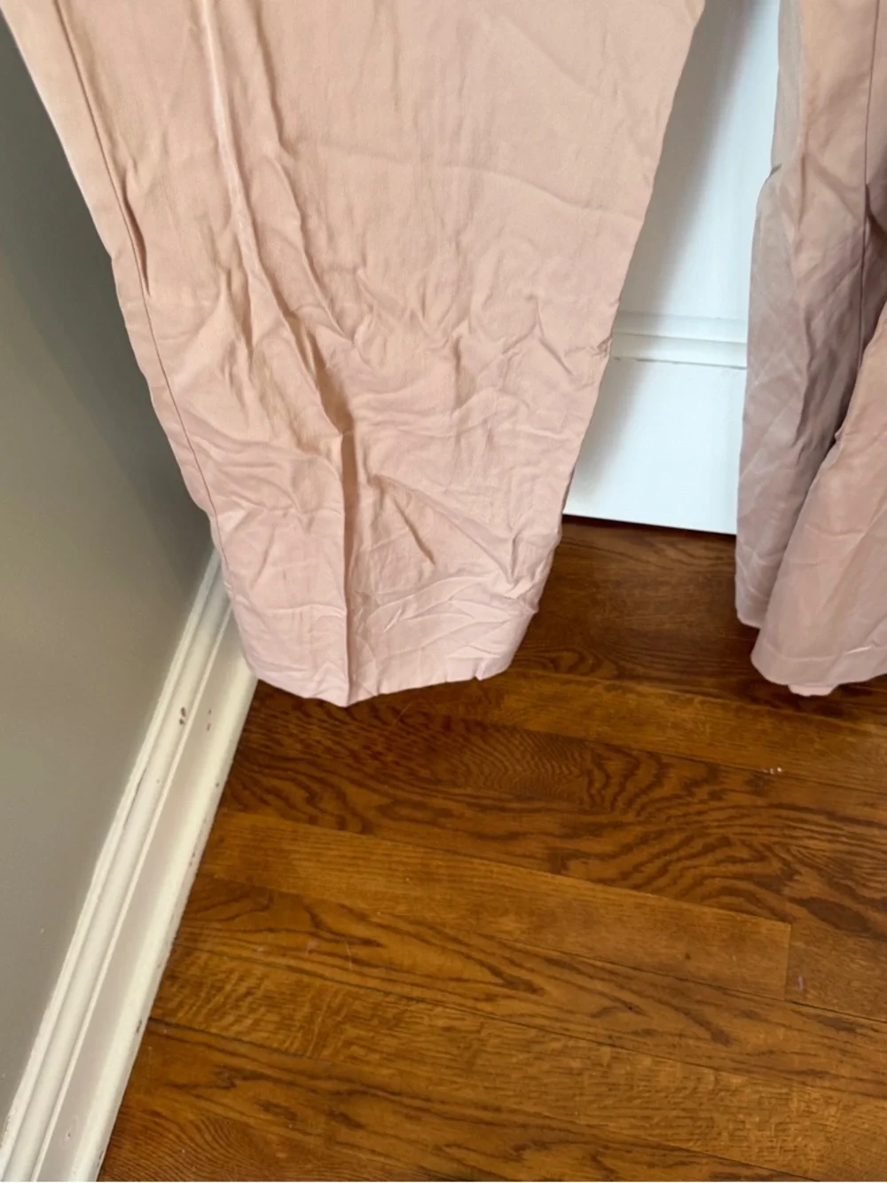 Reiss Elsa Blush Wide Leg Jumpsuit Belted V-Neck Long Sleeve Size 6 25270 - Picture 10 of 16